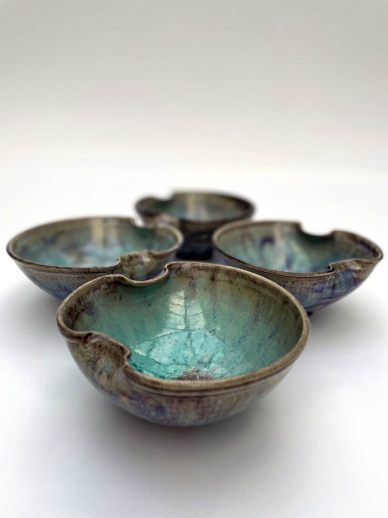 Reduction fired stoneware bowls (Limited Edition 4 bowl set)