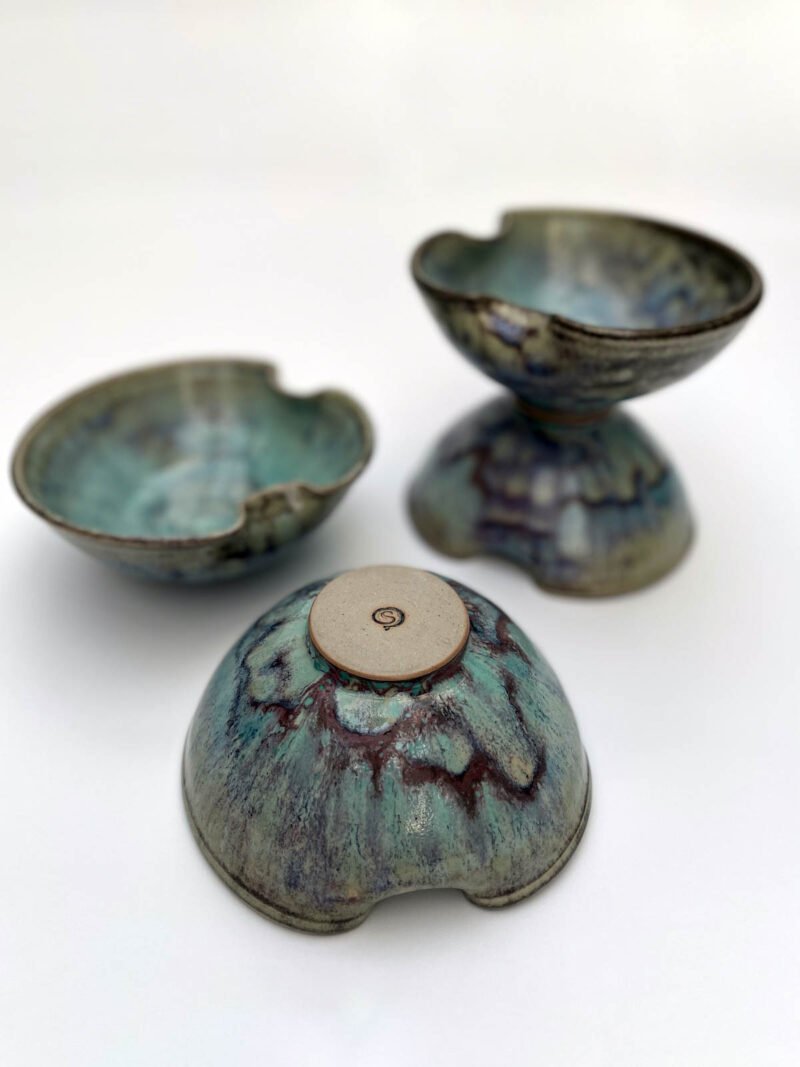 Reduction fired stoneware bowls (Limited Edition 4 bowl set) - Image 2